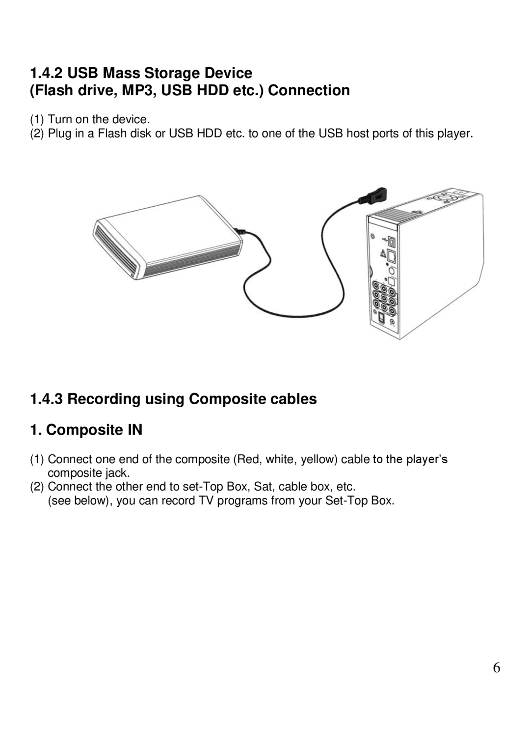 Kingwin KM-31BK manual Recording using Composite cables 1. Composite 