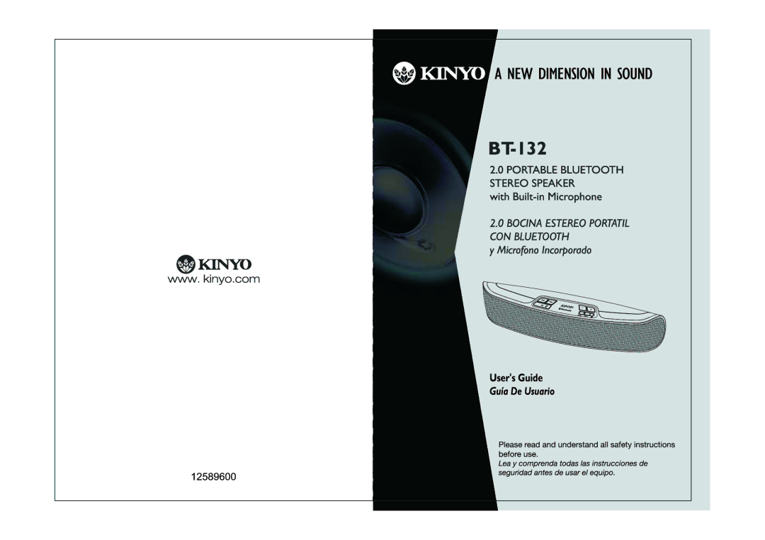 Kinyo BT132 manual 