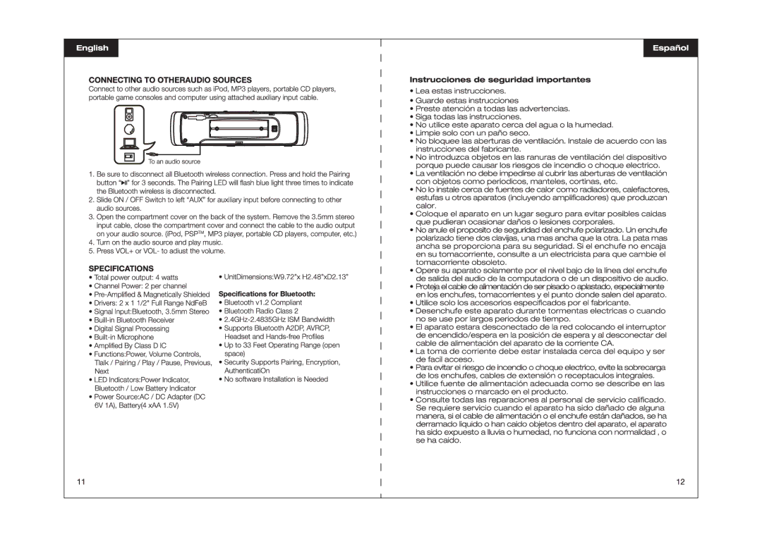 Kinyo BT132 manual 