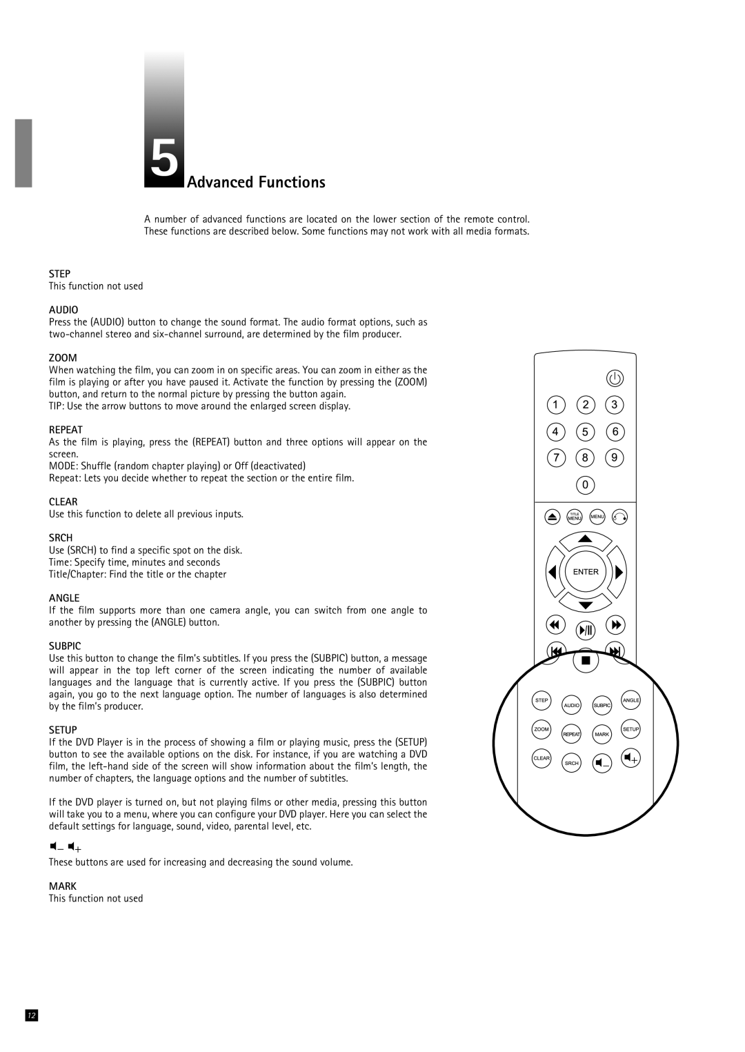 KiSS Networked Entertainment DP-500 manual Advanced Functions, Audio 