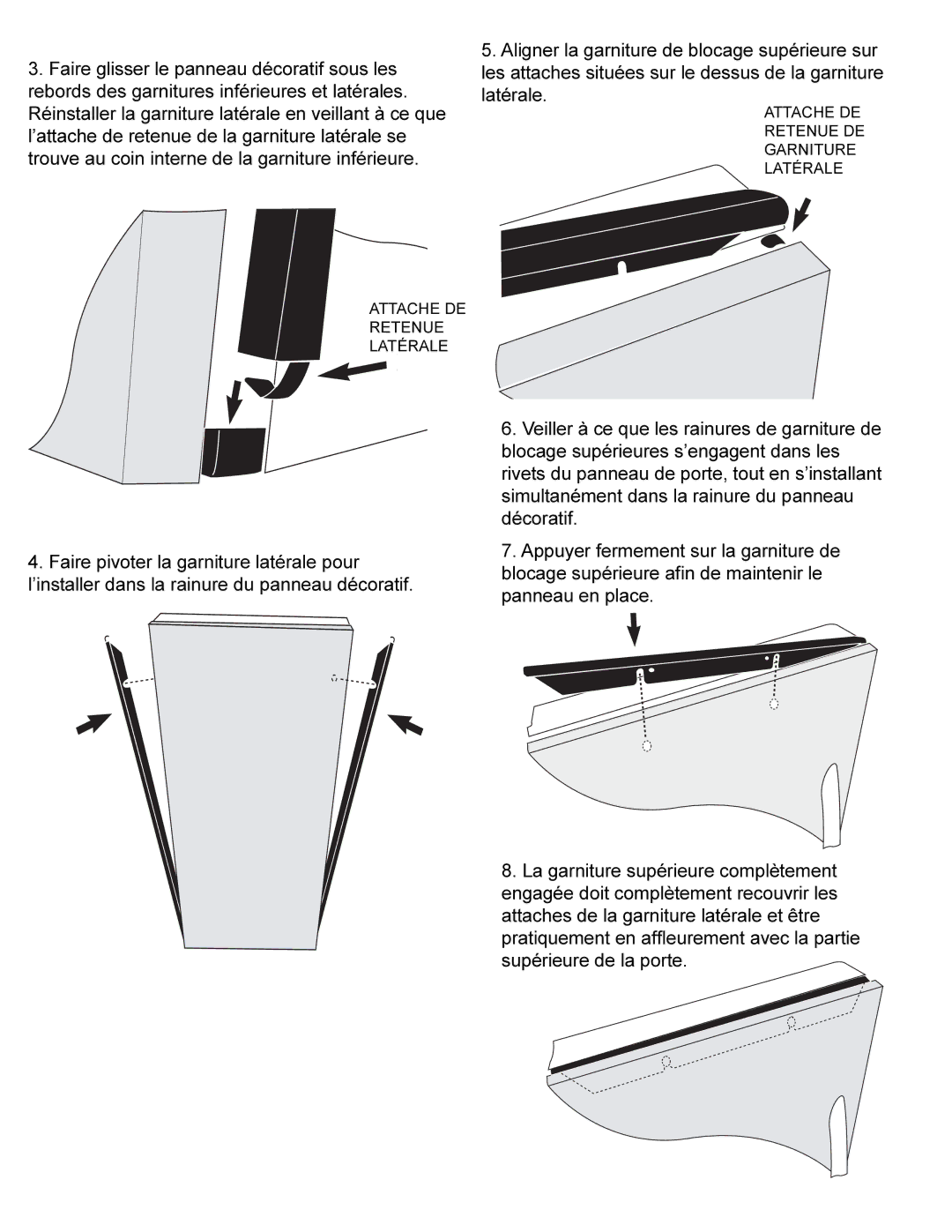 KitchenAid 12884405 dimensions Attache DE Retenue Latérale 