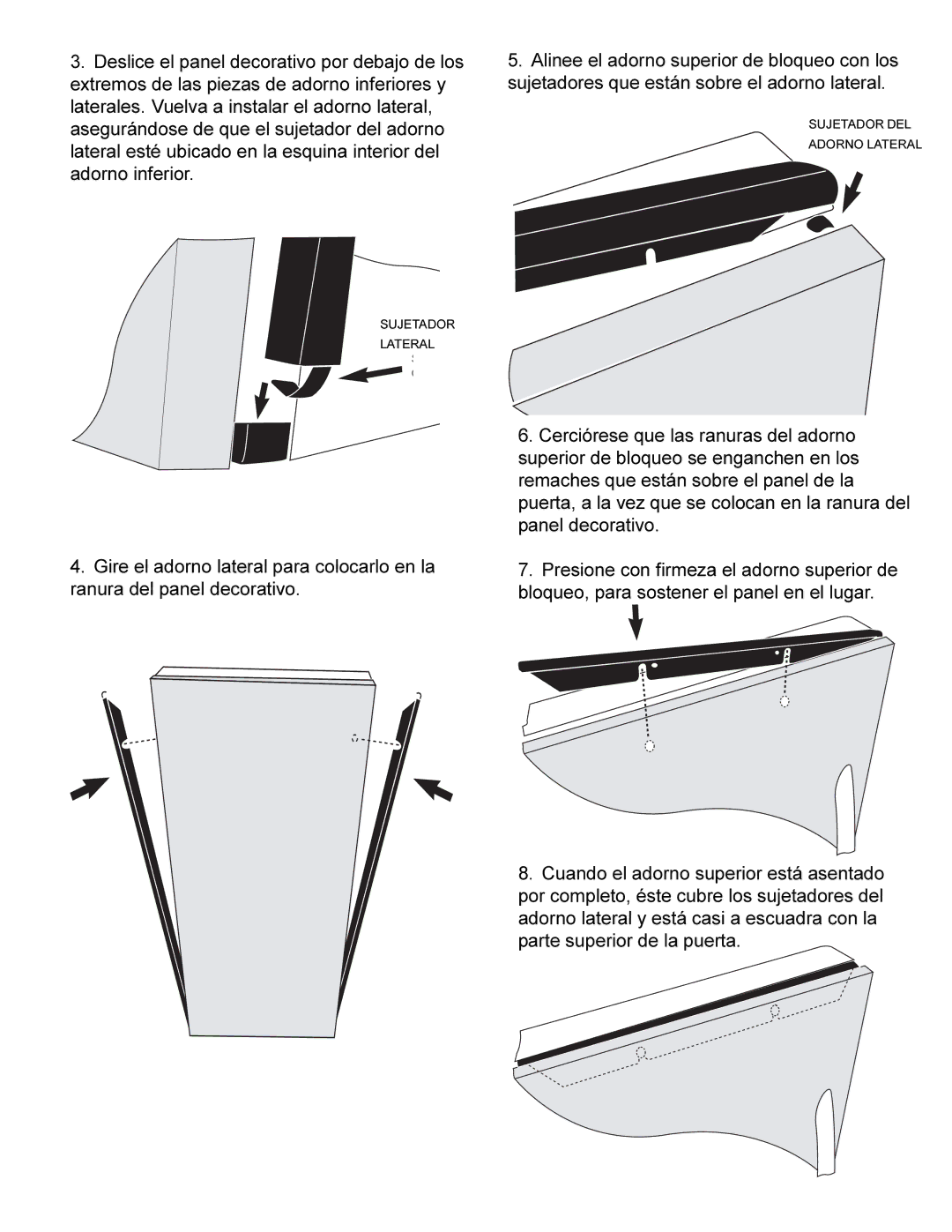 KitchenAid 12884405 dimensions Side Trim 