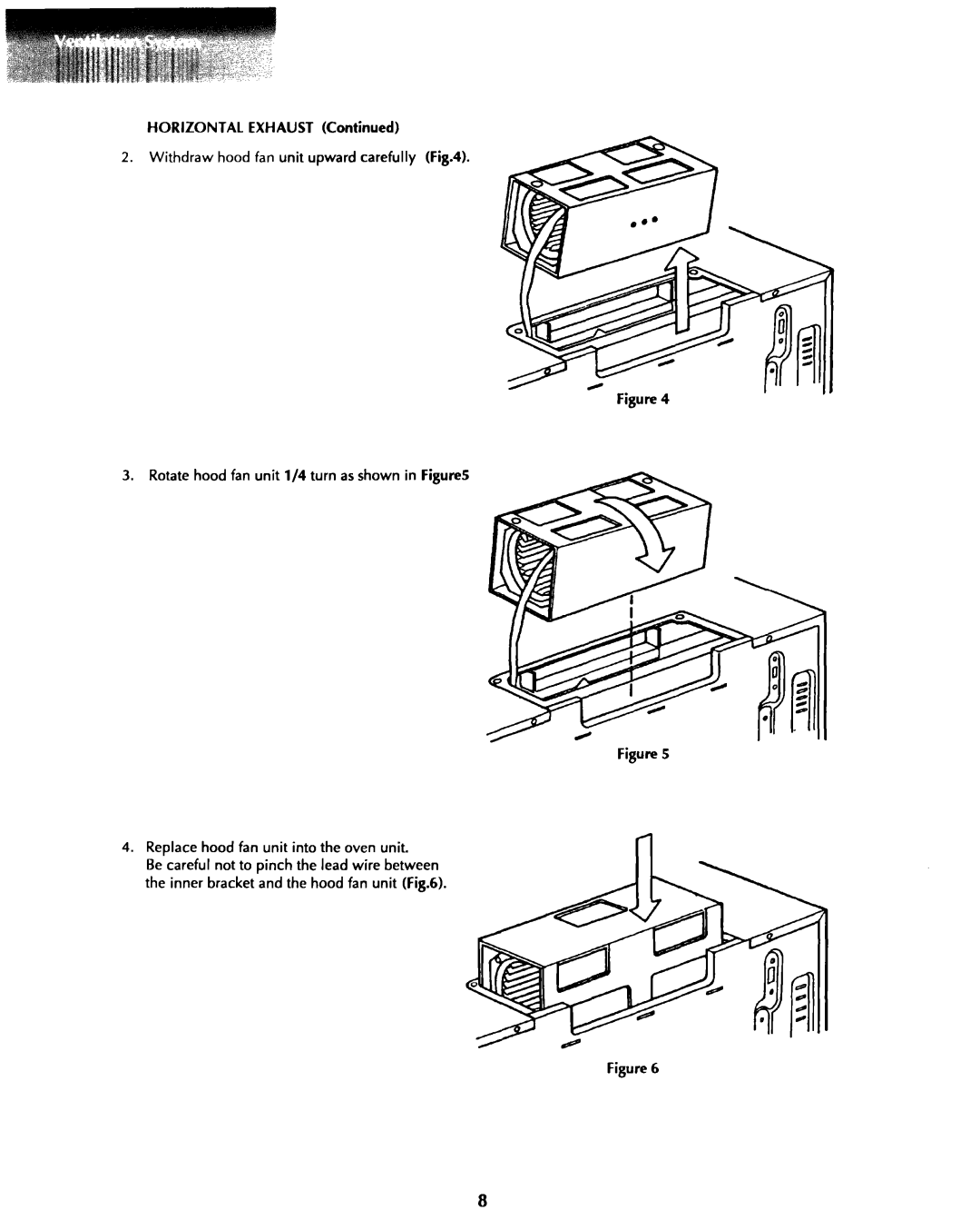 KitchenAid 1435 installation instructions Horizontal Exhaust 