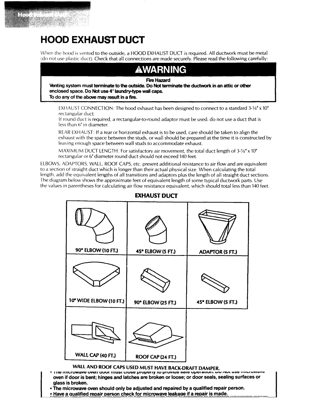 KitchenAid 1435 installation instructions ELBOW10 FT.1, ELBOW5 FT 