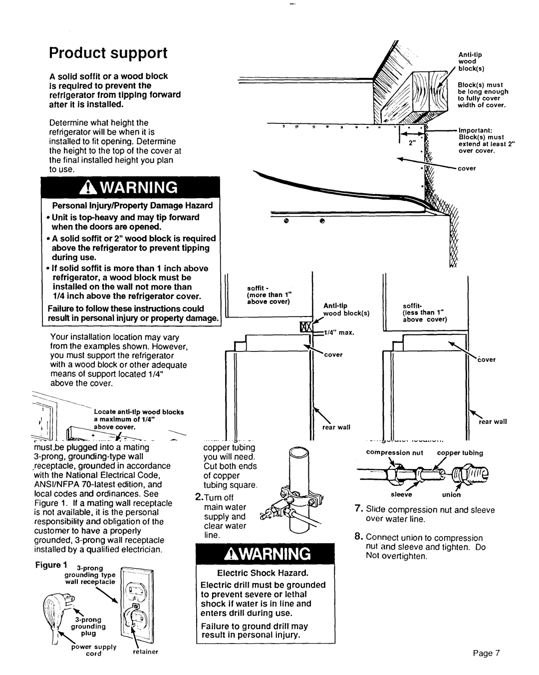 KitchenAid 2000495 Product support, Failure to follow these instructions could, Injury or property damage 