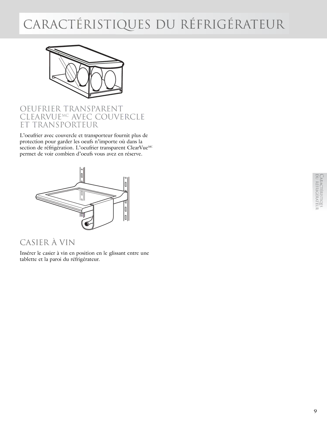 KitchenAid 2005193 manual Casier À VIN 