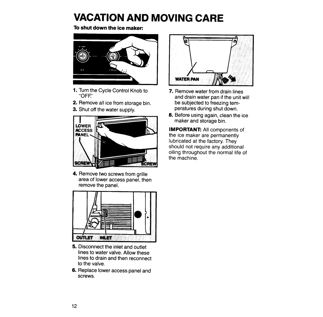 KitchenAid 206, Ice Maker, KUIS185 manual 