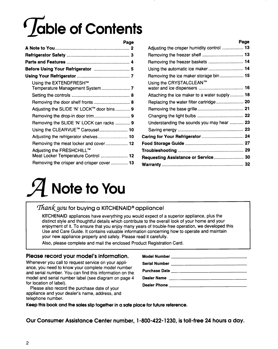 KitchenAid 2194692 manual 