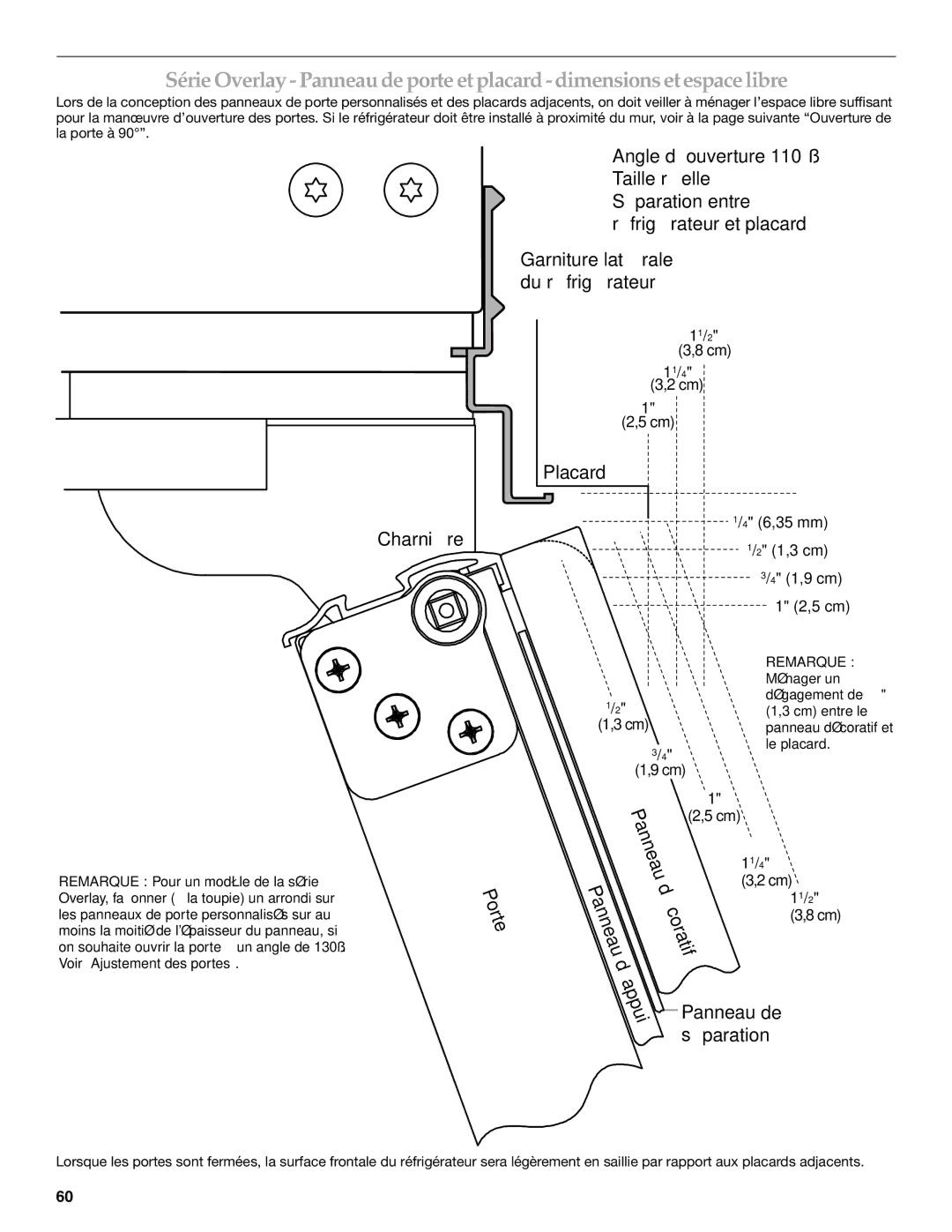 KitchenAid 2316565B manual Porte Panneau 