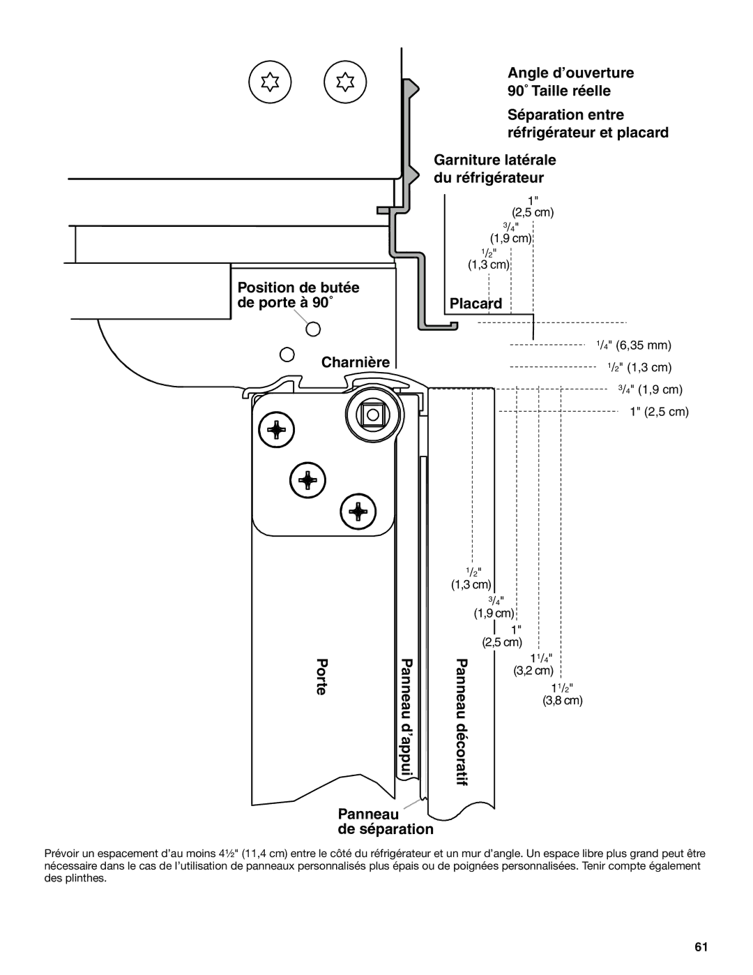 KitchenAid 2316565B manual Charnière Porte 