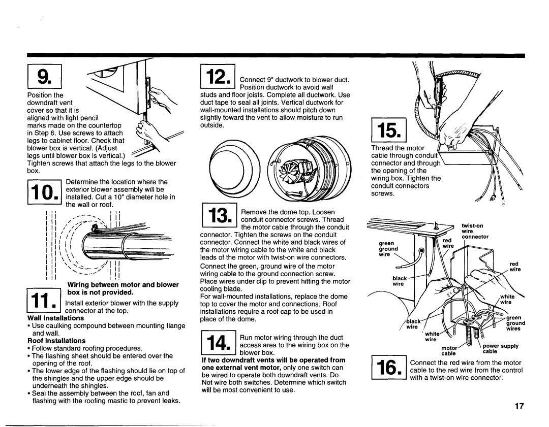 KitchenAid 3182048 installation instructions Blower box 