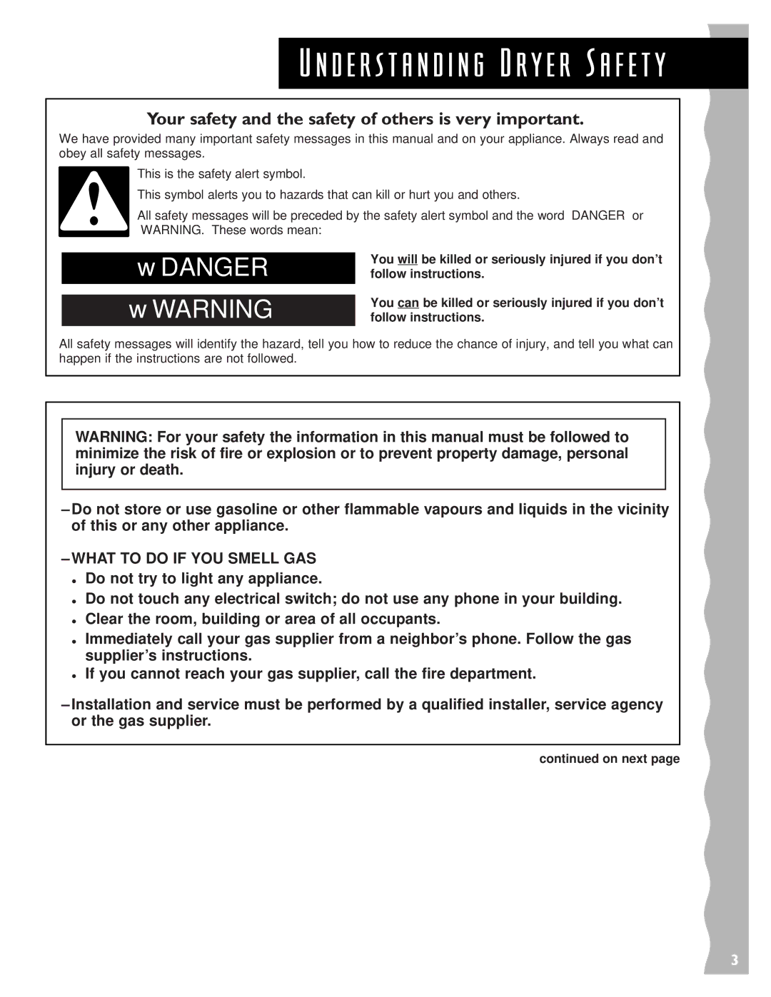 KitchenAid 3405634 warranty Your safety and the safety of others is very important, On next 