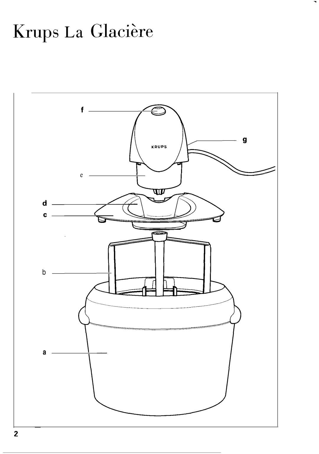 KitchenAid 358 manual Krups La Glaciitre 