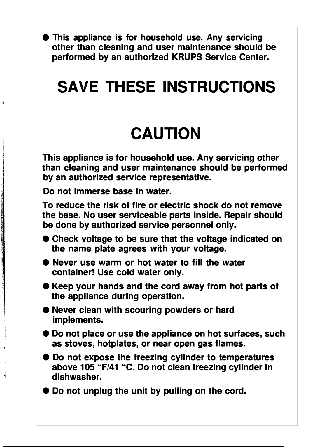 KitchenAid 358 manual Save These Instructions 