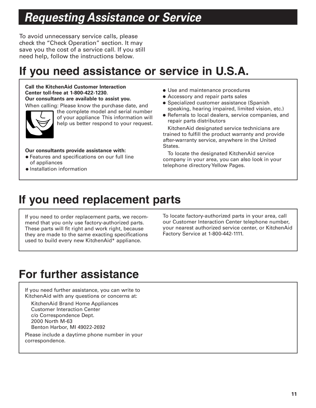 KitchenAid 36" (91.4 cm) 48" (121.9 cm) Island Canopy Range Hood installation instructions Requesting Assistance or Service 