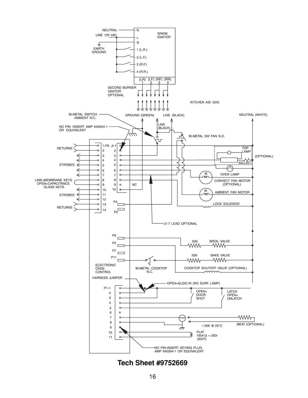 KitchenAid 4317266 manual Tech Sheet #9752669 