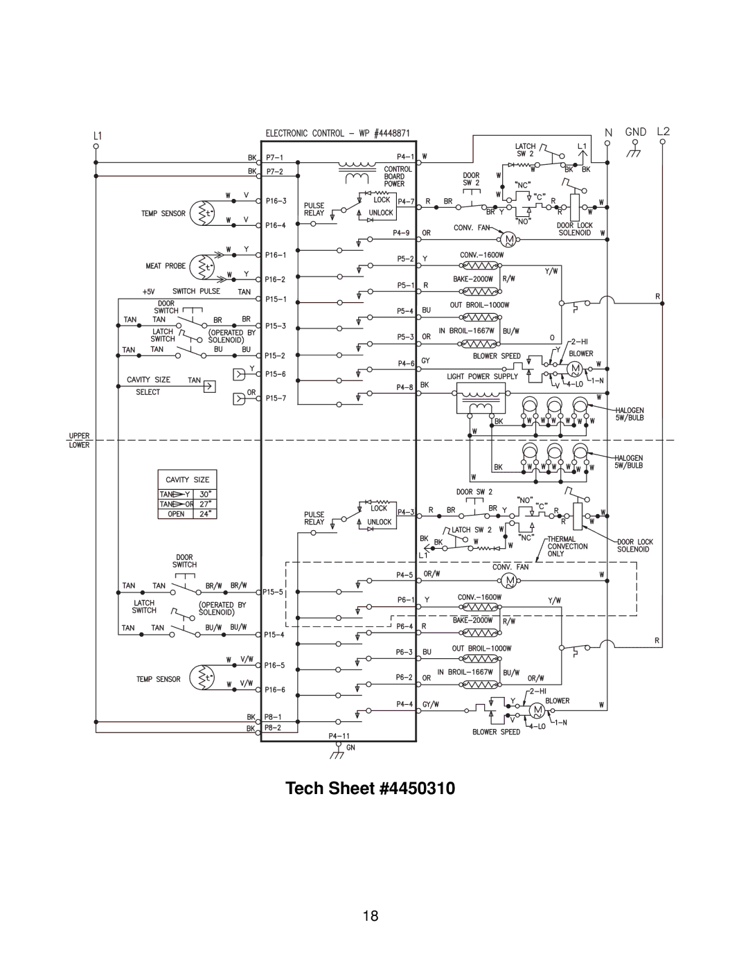 KitchenAid 4317266 manual Tech Sheet #4450310 