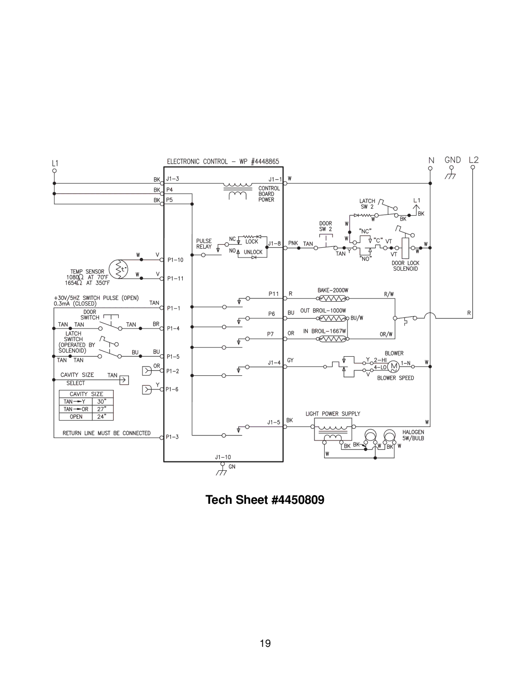 KitchenAid 4317266 manual Tech Sheet #4450809 