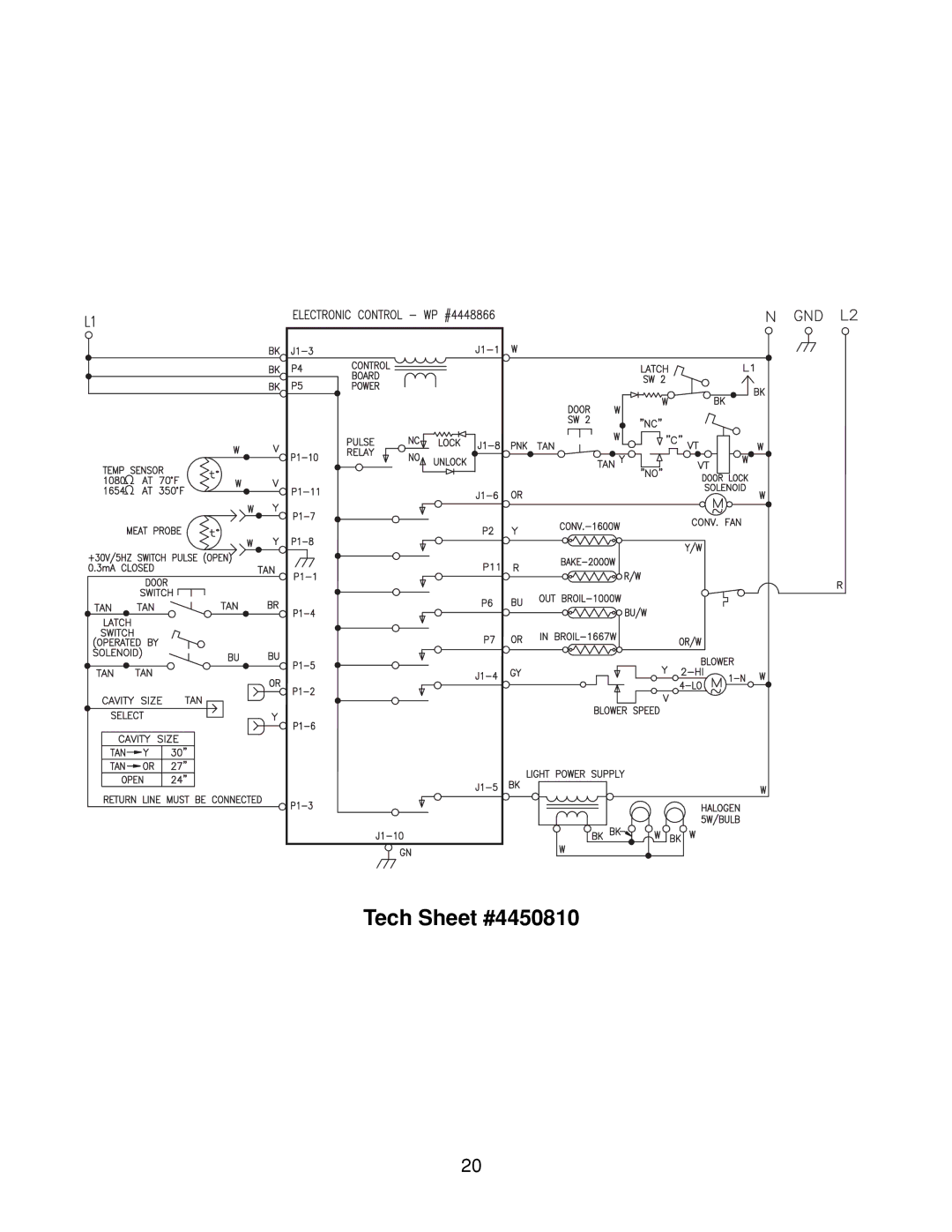 KitchenAid 4317266 manual Tech Sheet #4450810 