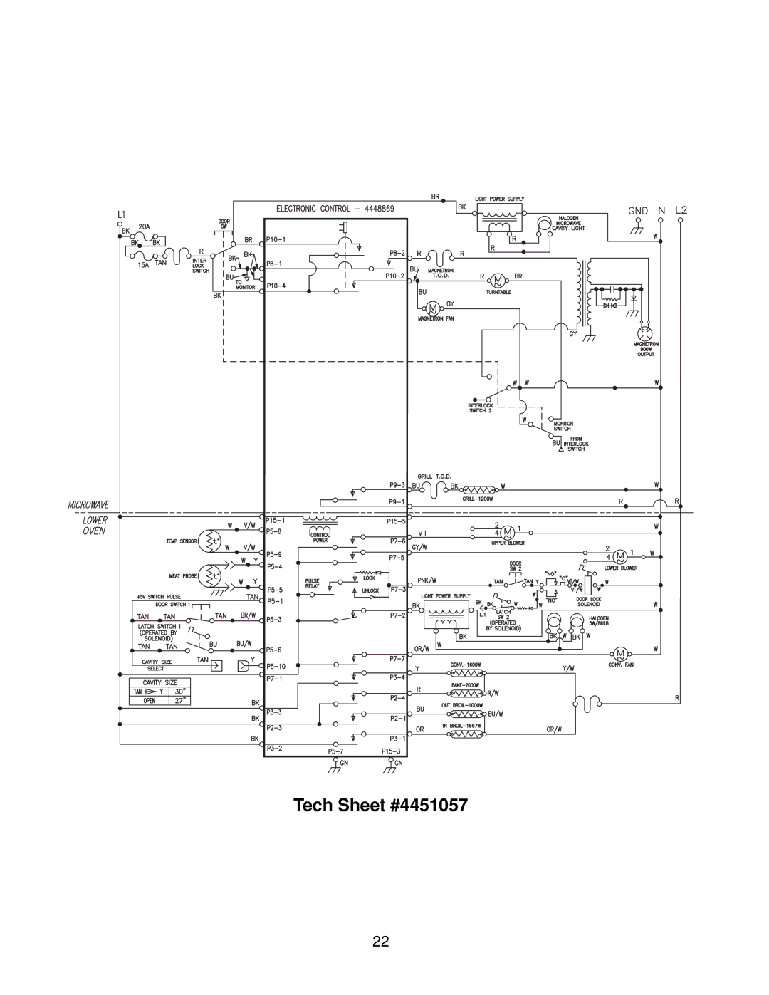 KitchenAid 4317266 manual Tech Sheet #4451057 