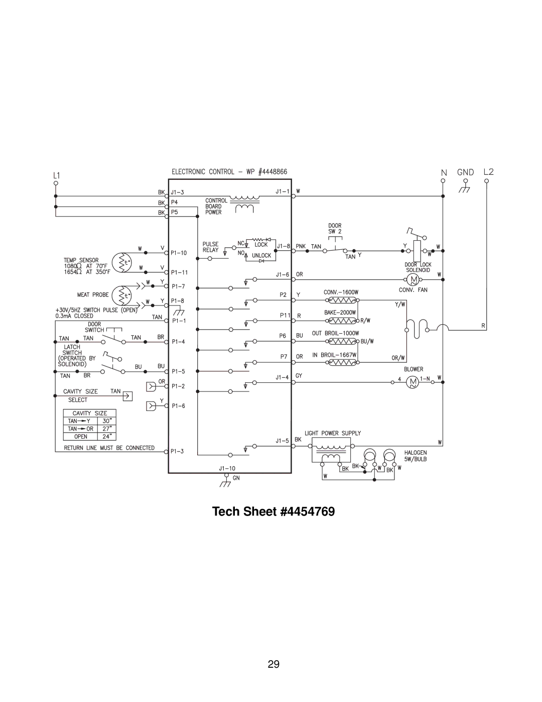 KitchenAid 4317266 manual Tech Sheet #4454769 