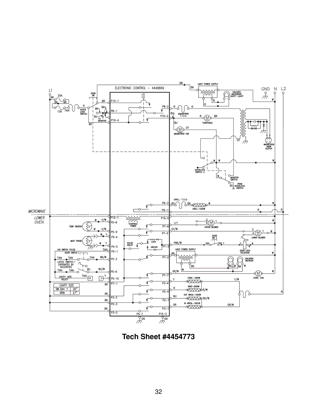 KitchenAid 4317266 manual Tech Sheet #4454773 