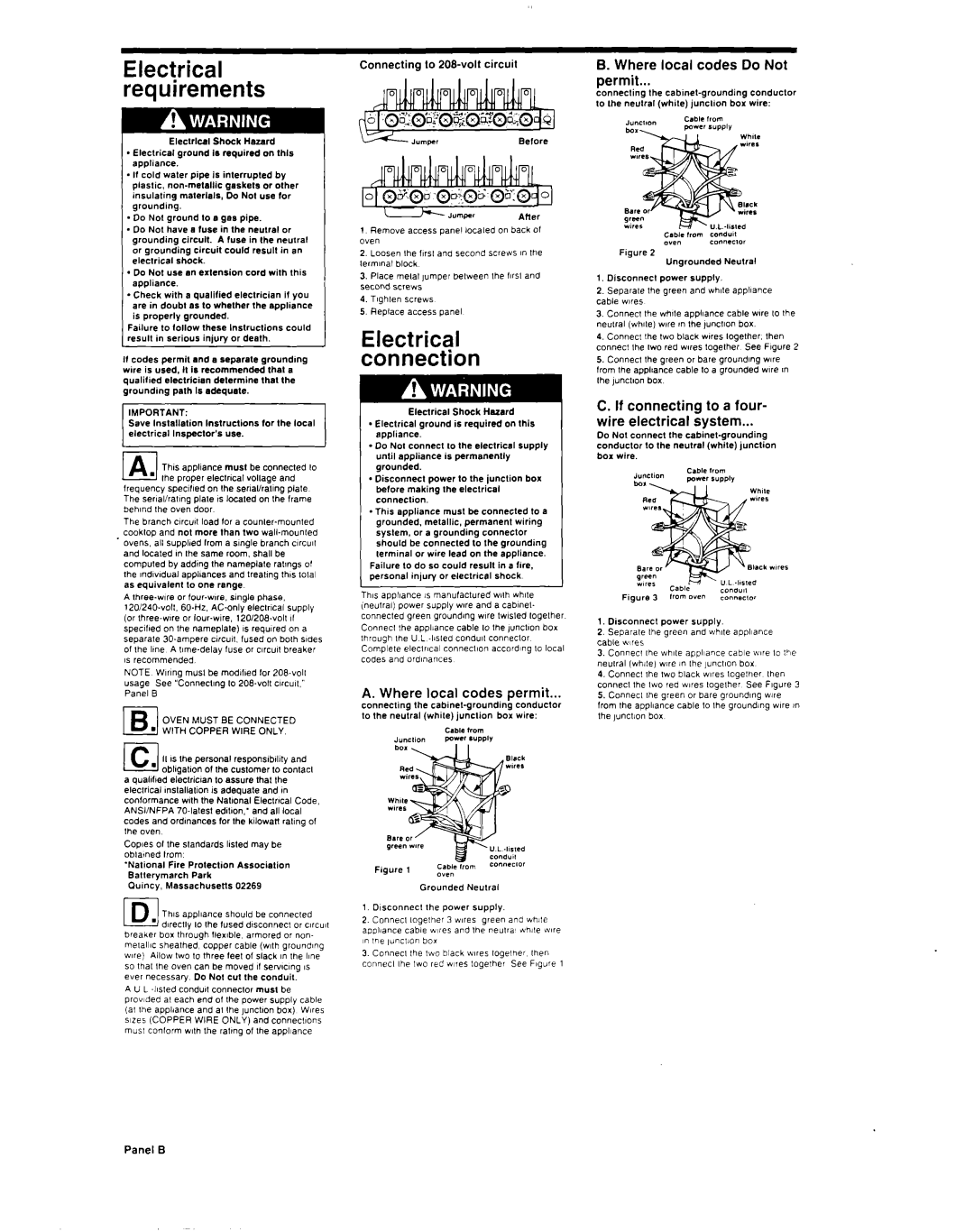 KitchenAid 4367501 installation instructions Where local codes permit, Where local codes Do Not Permit 