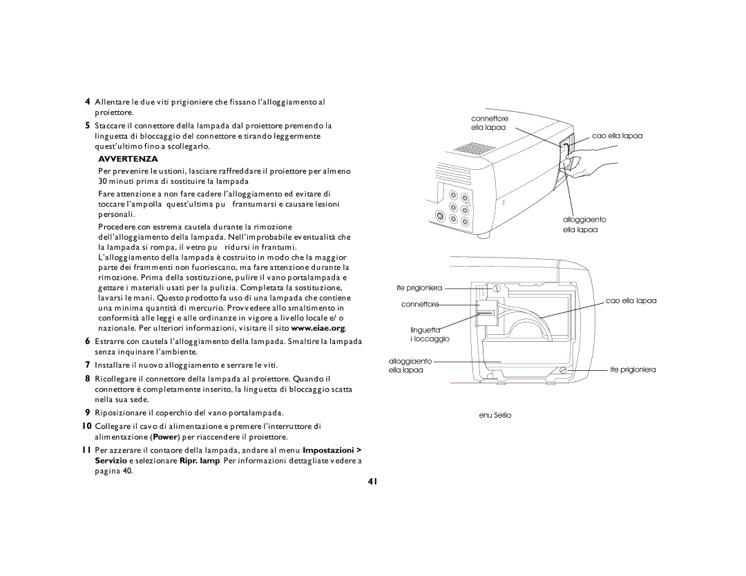 KitchenAid 4805 manual Avvertenza 