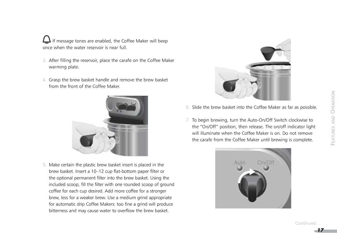 KitchenAid 4KPCM050 manual Features and Operation 