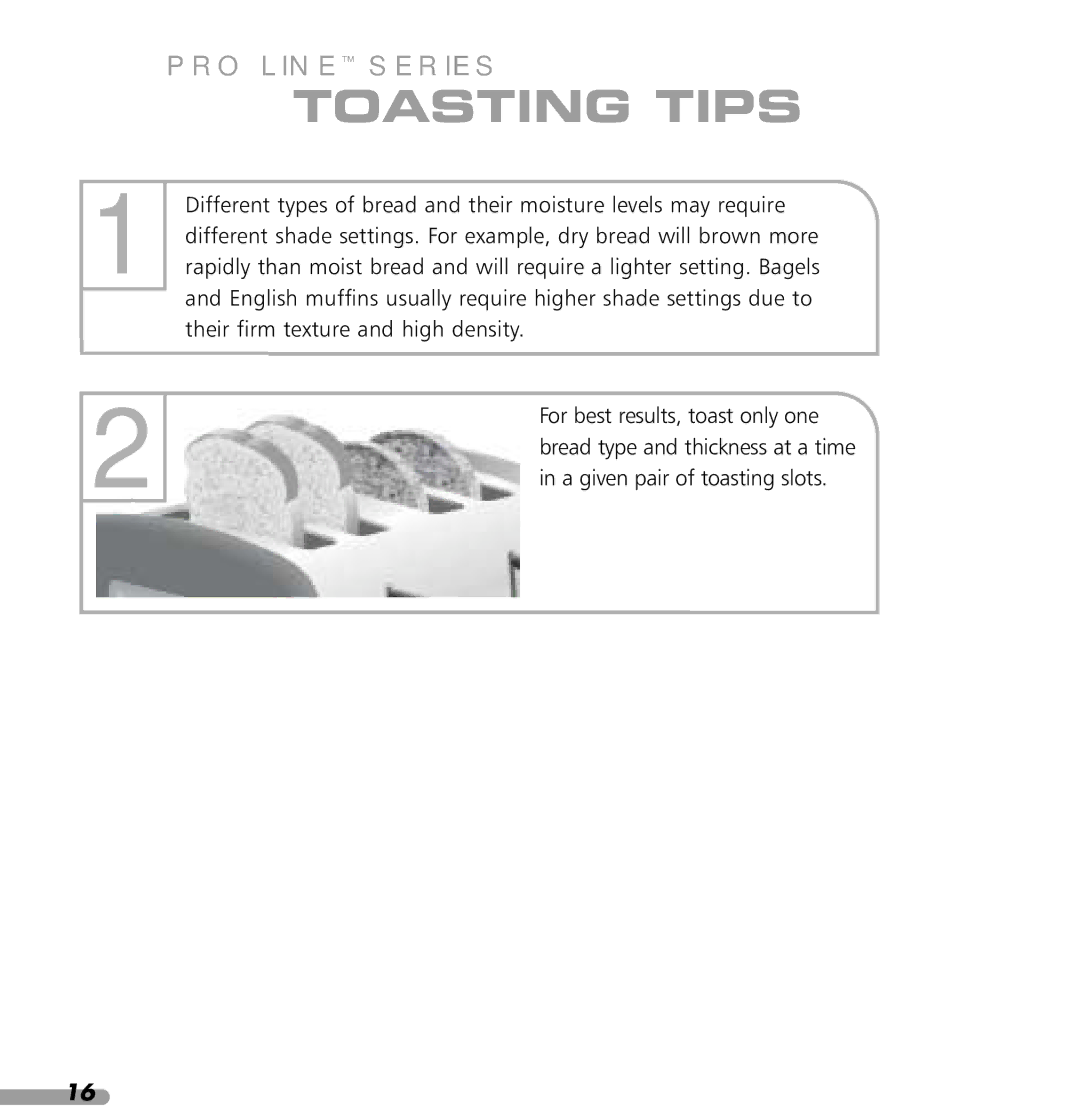 KitchenAid 4KPTT780, 4KPTT890 manual Toasting Tips 