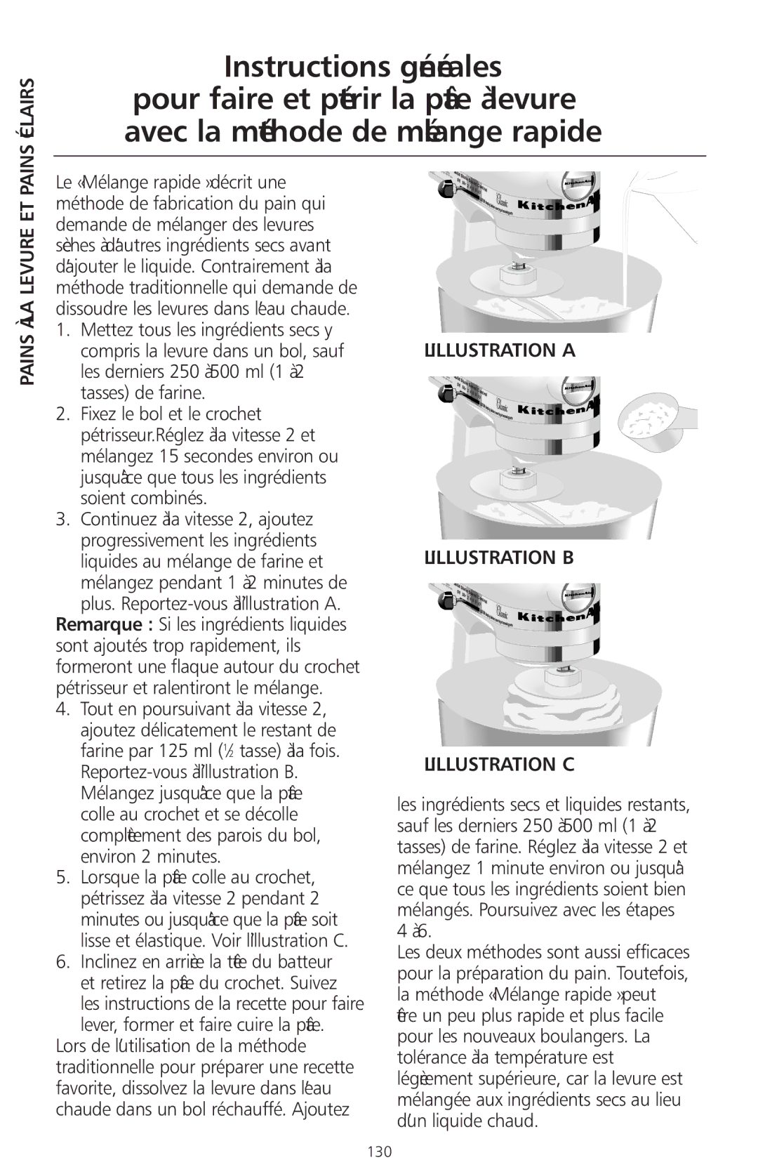 KitchenAid 4KSMC50S manual Pains Éclairs 