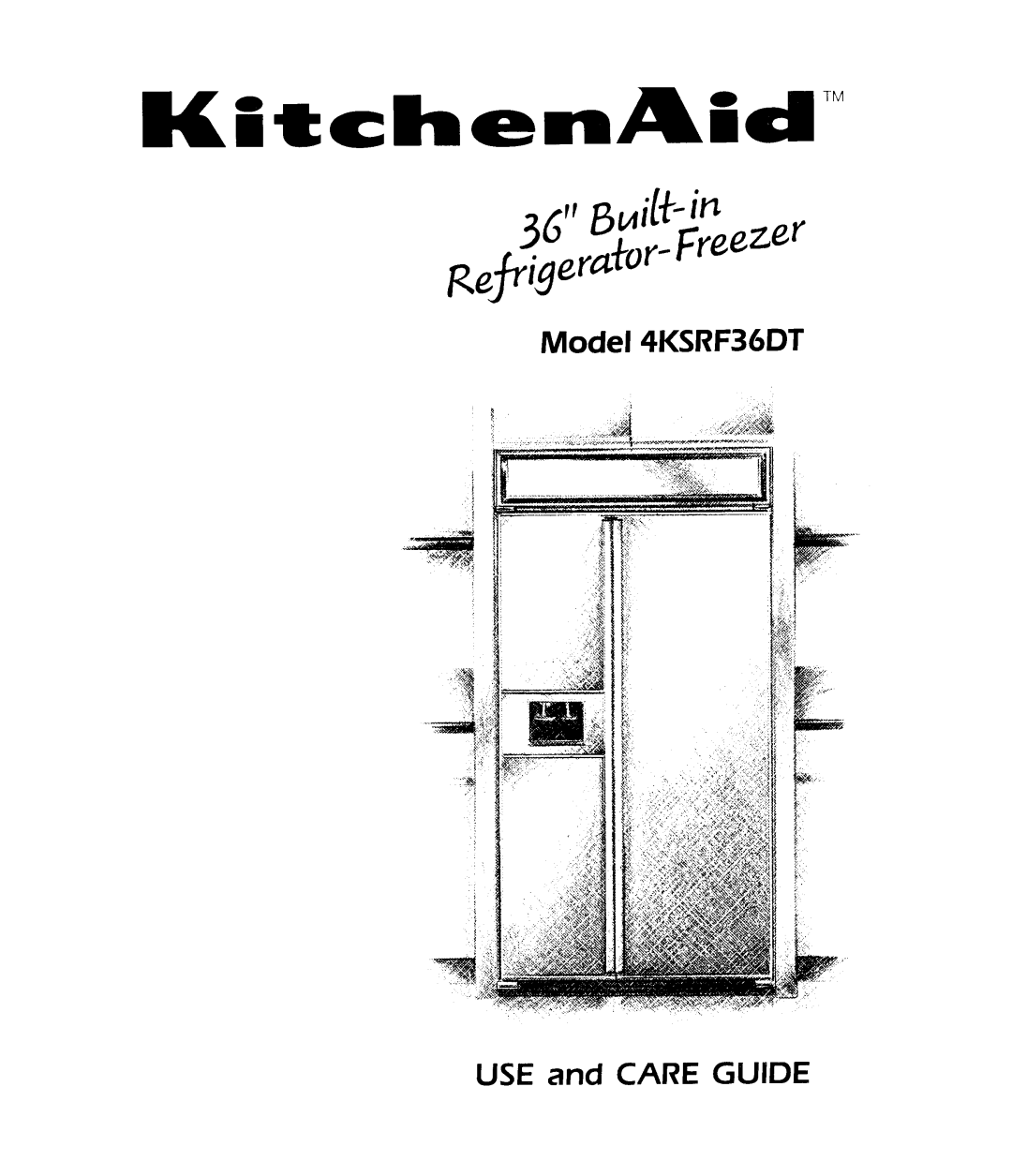 KitchenAid Freezer, 4KSRF36DT manual 