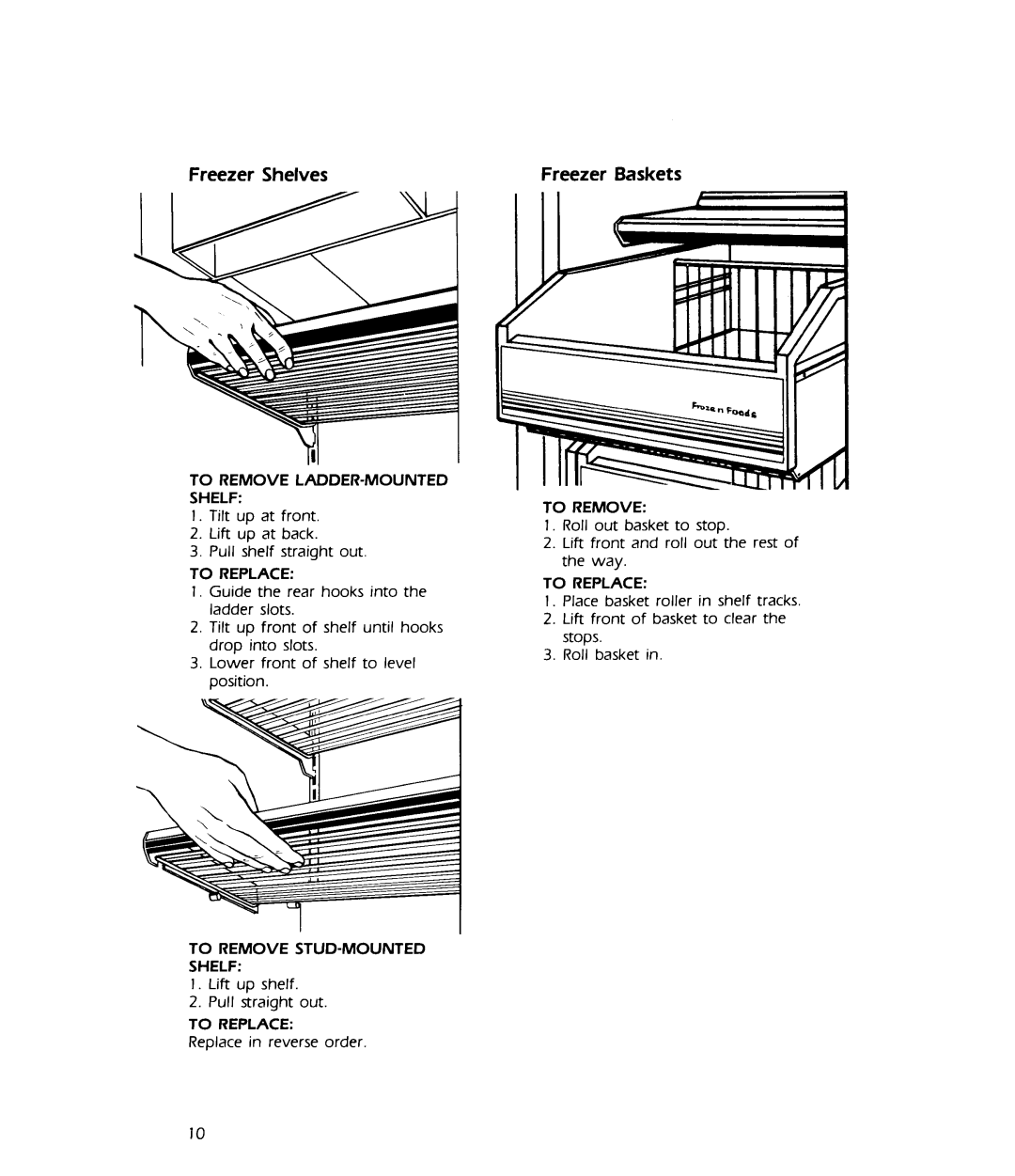 KitchenAid 4KSRF36DT, Freezer manual 