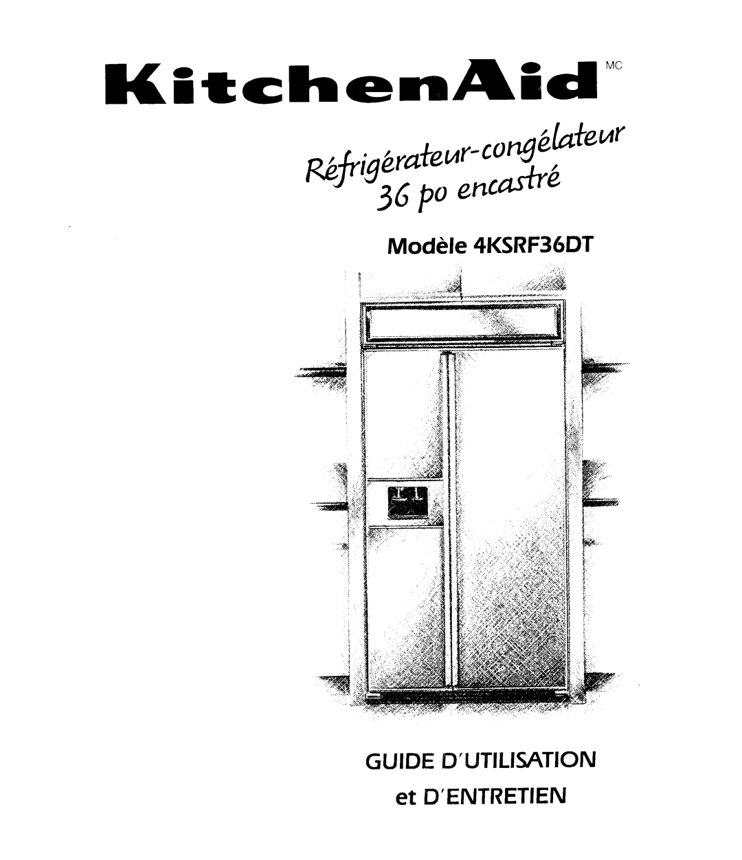 KitchenAid 4KSRF36DT, Freezer manual 