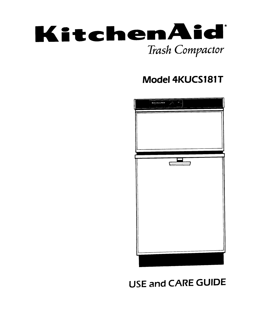 KitchenAid 4KUCS181T manual 