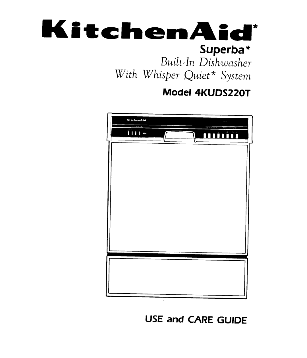 KitchenAid 4KUDS220T manual 