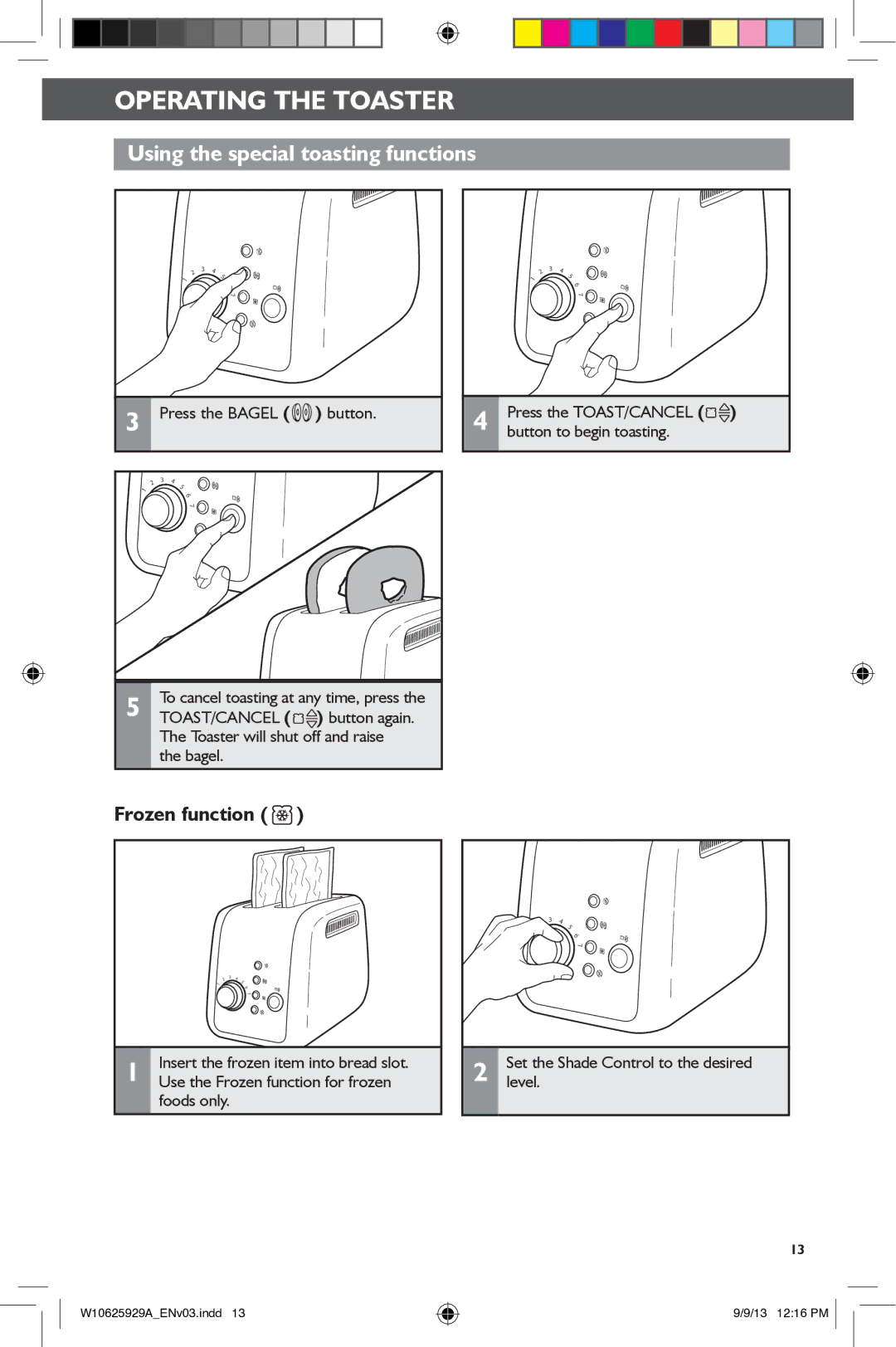 KitchenAid 5KMT421, 5KMT221 manual Frozen function 