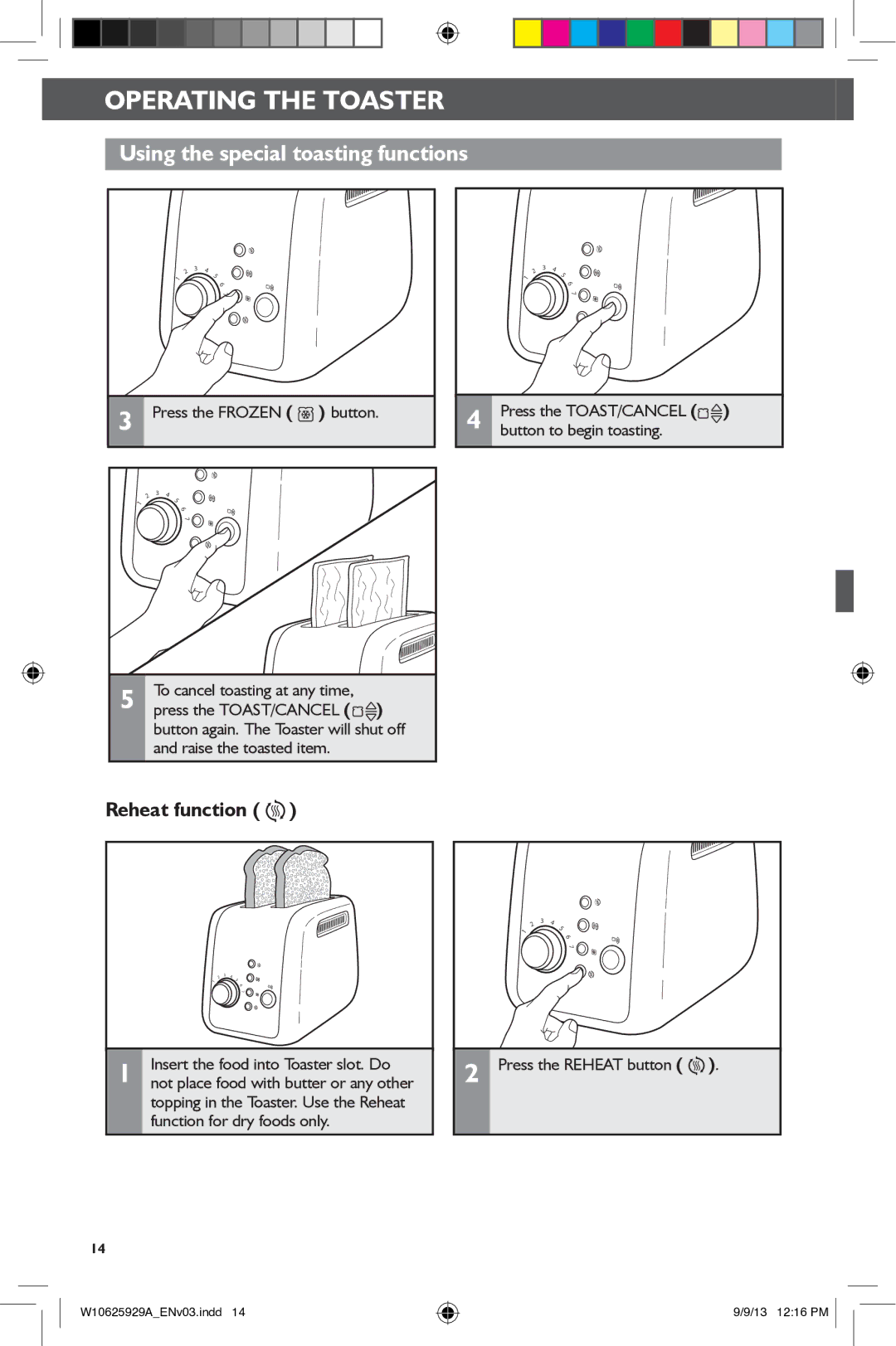 KitchenAid 5KMT221, 5KMT421 manual Reheat function 