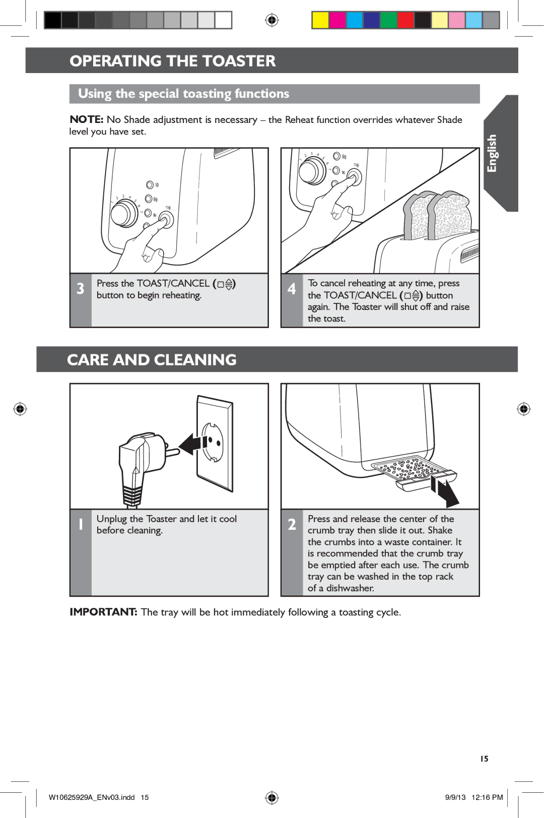 KitchenAid 5KMT421, 5KMT221 manual Care and Cleaning 