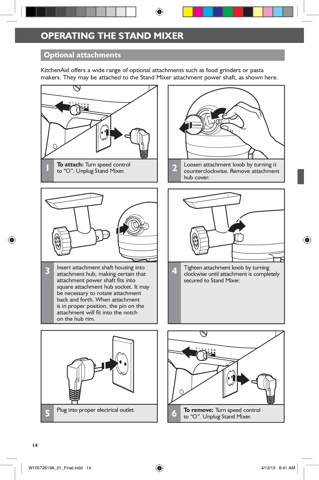 KitchenAid 5KSM45, 5KSM156 manual Optional attachments 