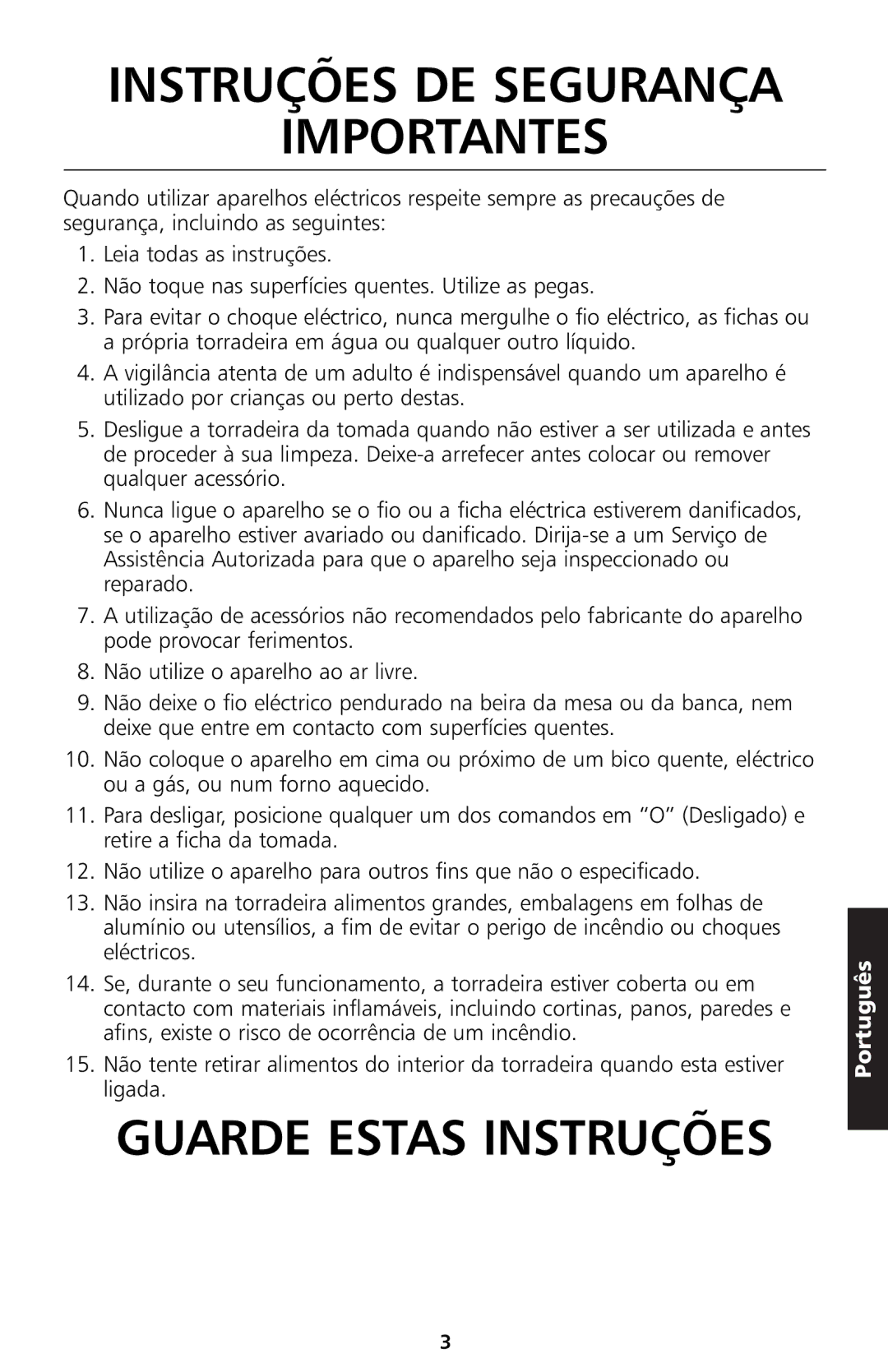 KitchenAid 5KTT890 manual Instruções DE Segurança Importantes, Guarde Estas Instruções 