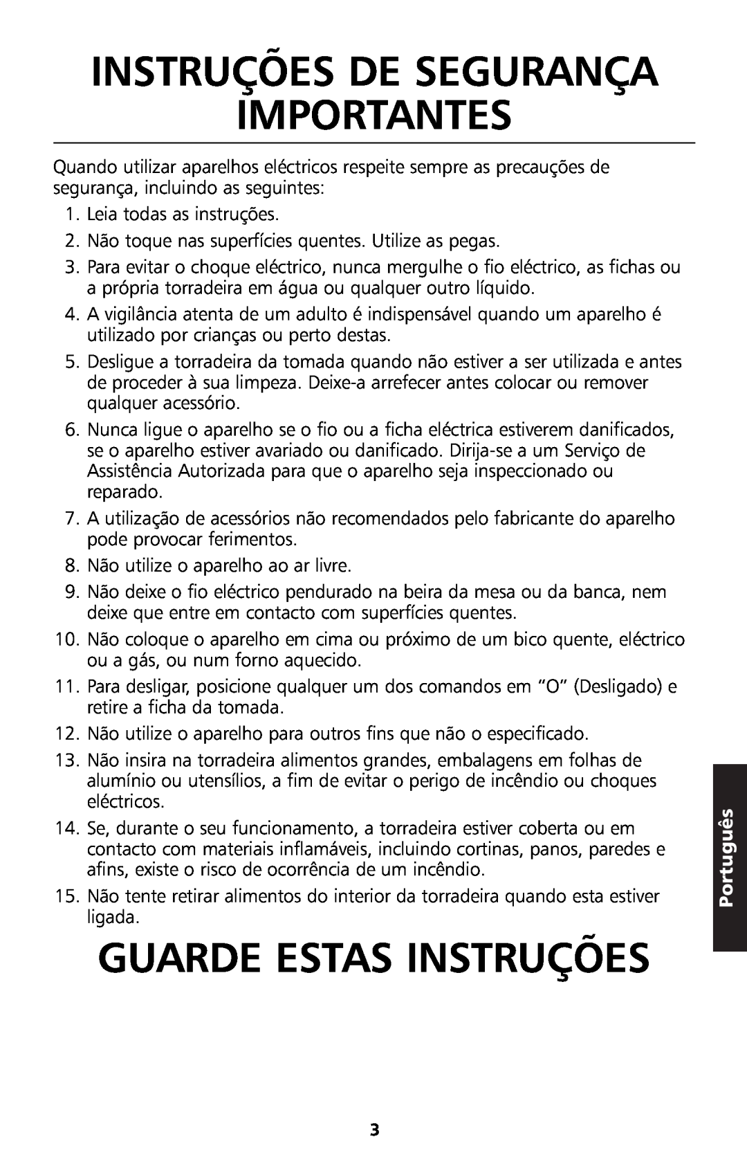 KitchenAid 5KTT890 manual Instruções De Segurança Importantes, Guarde Estas Instruções, Português 