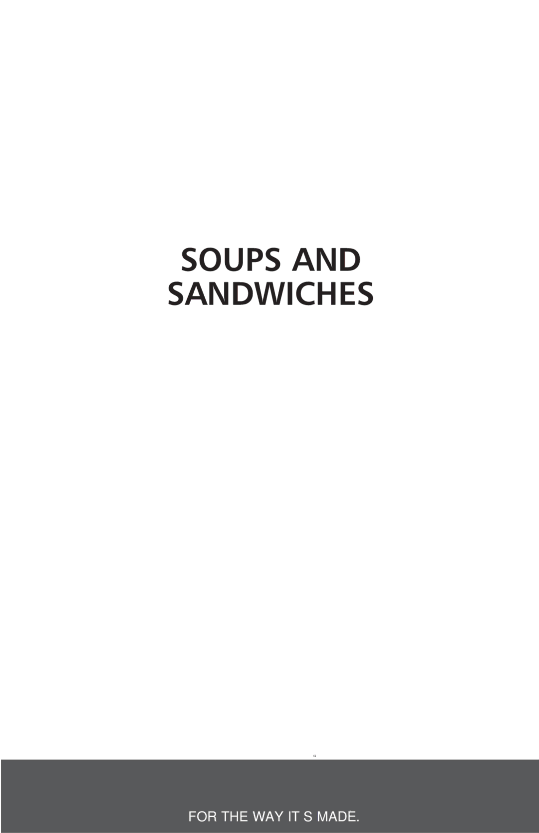 KitchenAid 690, 670 manual Soups Sandwiches 