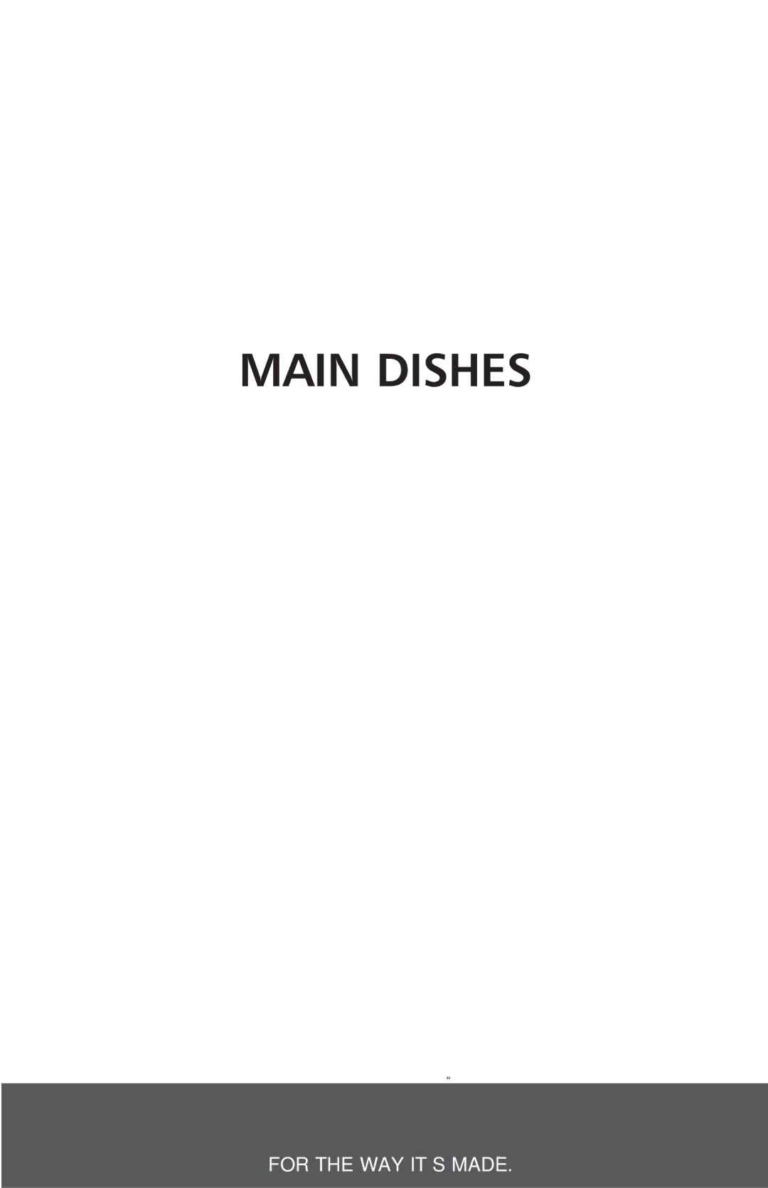 KitchenAid 690, 670 manual Main Dishes 