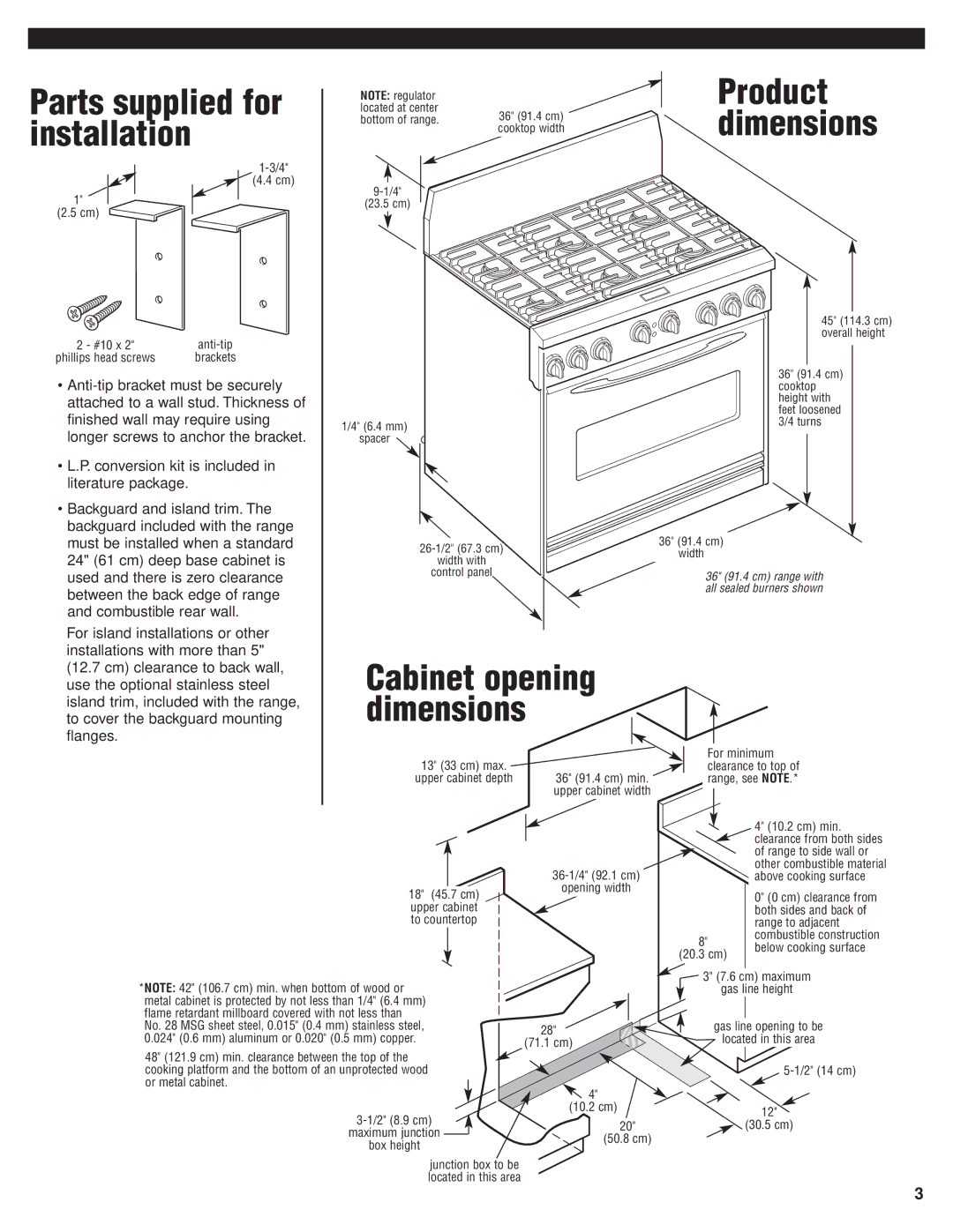 KitchenAid 8301169 installation instructions Parts supplied for installation 