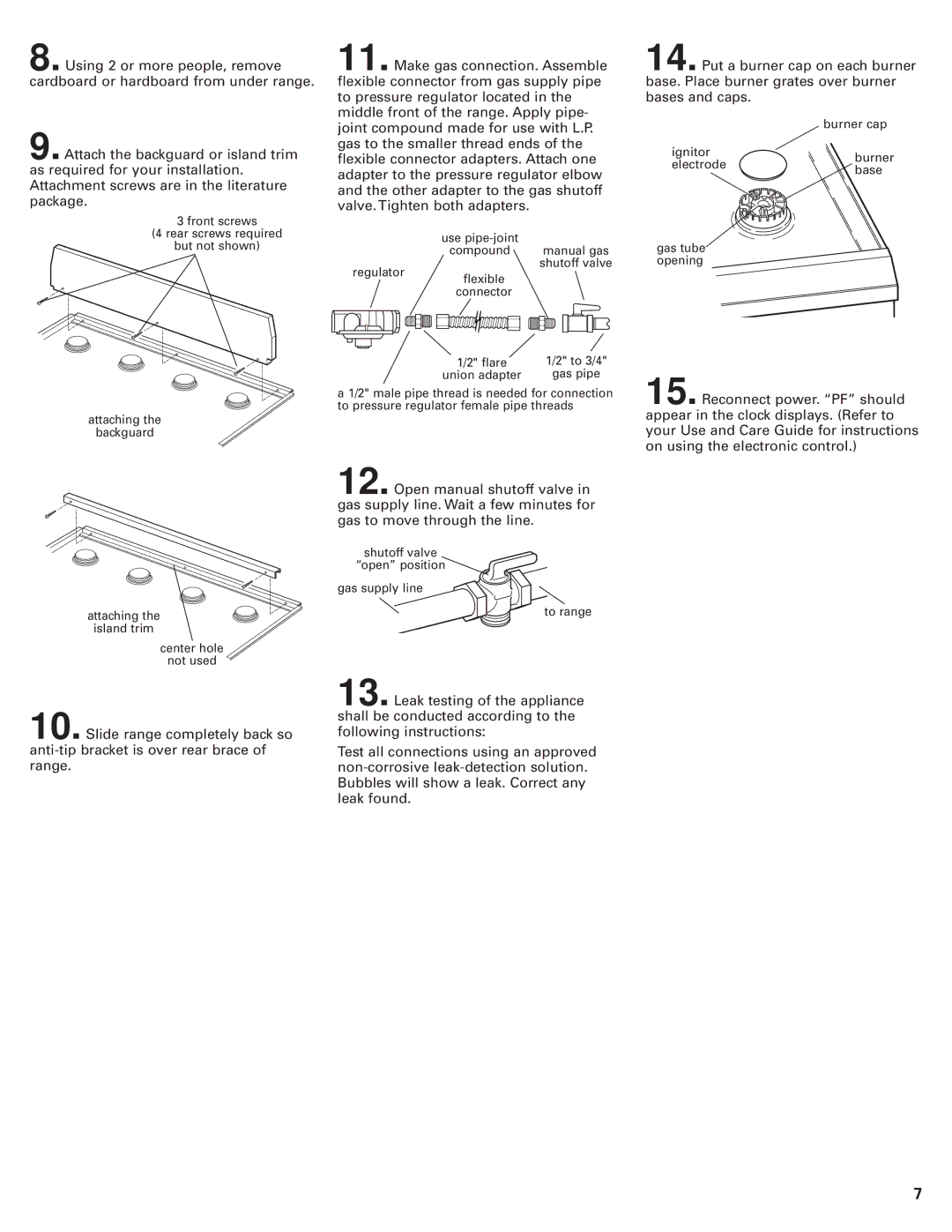 KitchenAid 8302472A installation instructions Front screws Rear screws required But not shown 