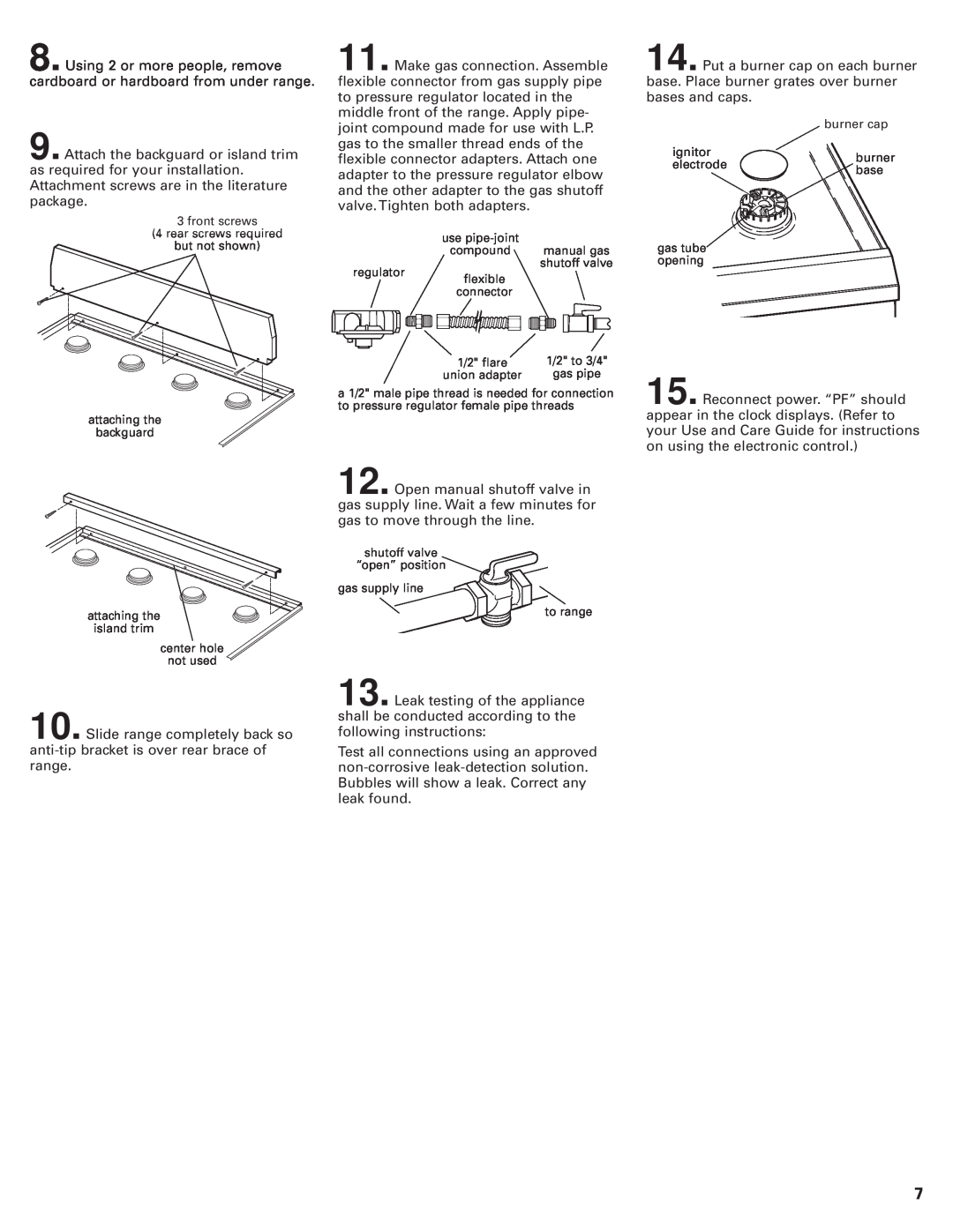 KitchenAid 8302472A installation instructions front screws 4 rear screws required 