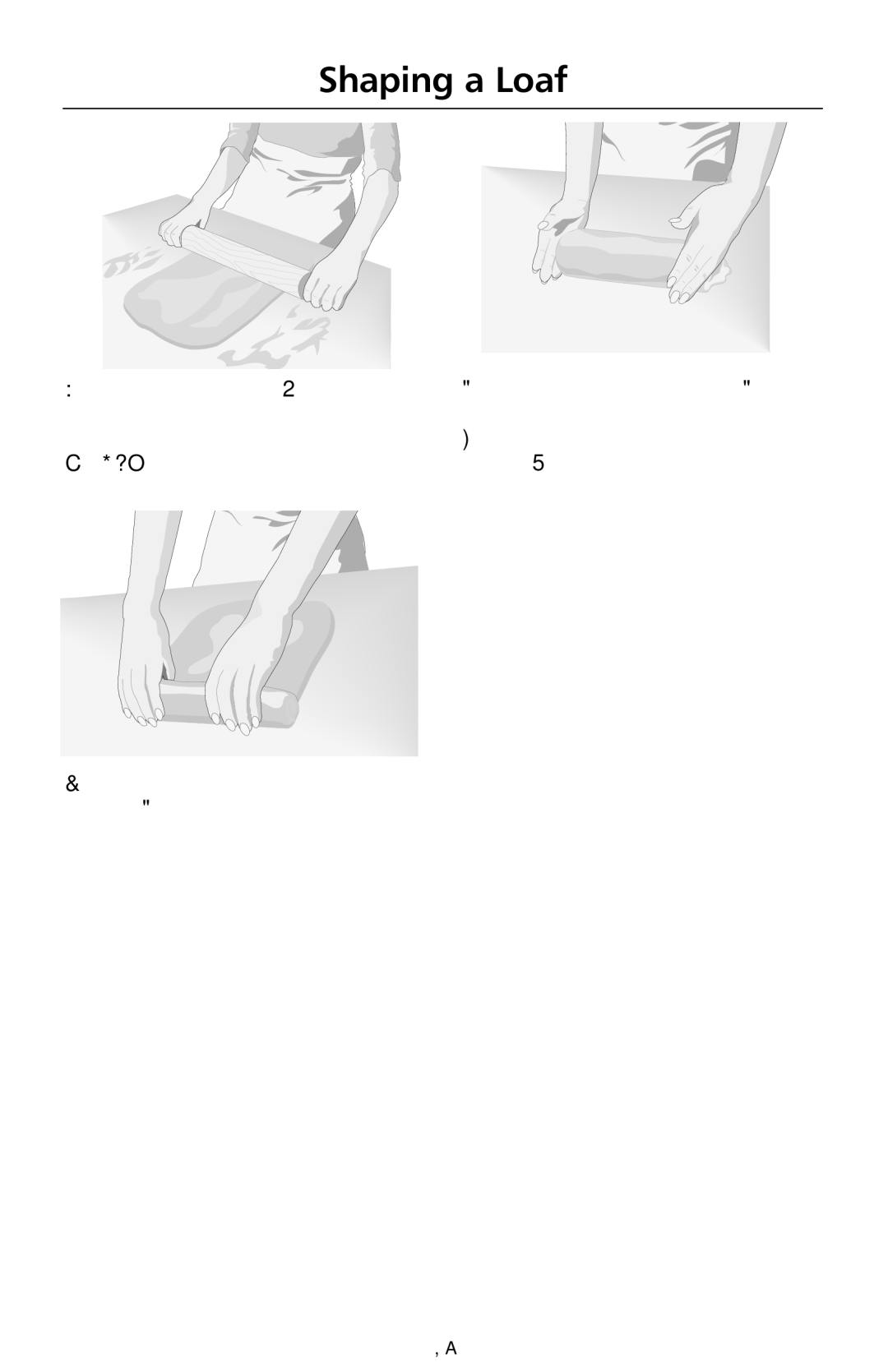 KitchenAid 9708307C manual Shaping a Loaf 