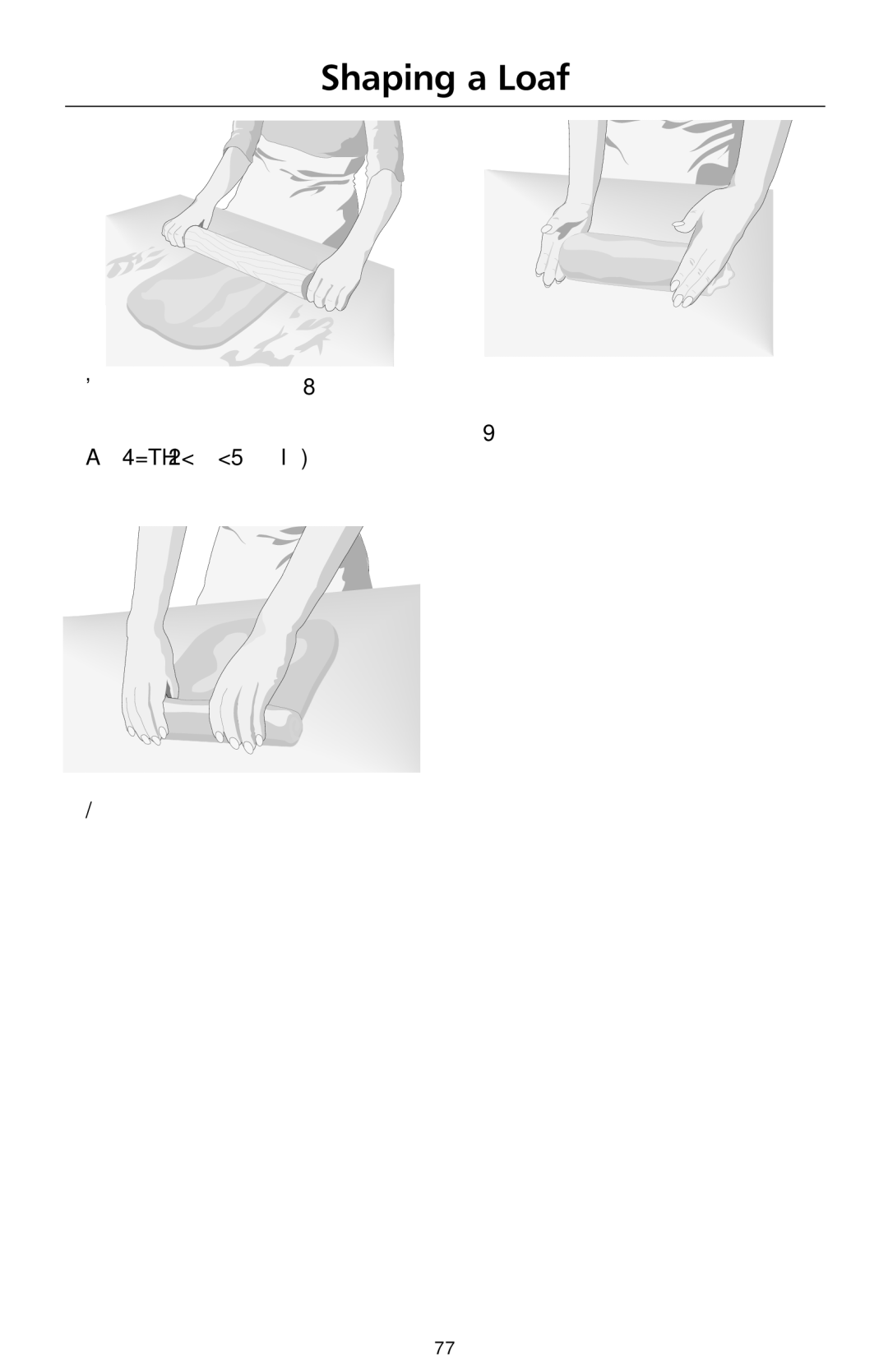 KitchenAid 9708308B manual Shaping a Loaf 