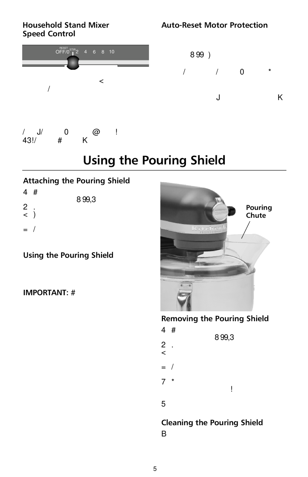 KitchenAid 9708308B manual Using the Pouring Shield 